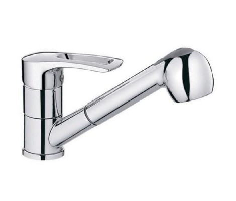 Смеситель для кухни Hansberg 014 с выдвижной лейкой Mixxus