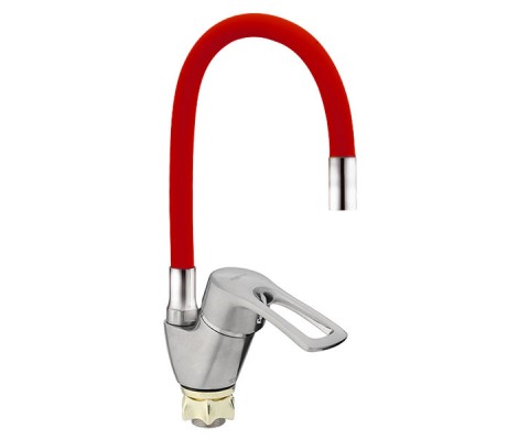 Смеситель для кухни Yub 181 Reflector красный Zerix