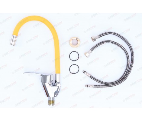 Смеситель для кухни Yub 279 Reflector &Oslash;40 желтый Zerix