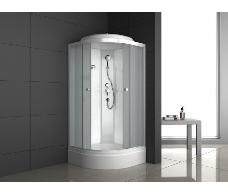 Душевая кабина ODA-8900 P 90*90*215 (матовое стекло 4мм, средний поддон) Душевая кабина ODA-8900 P 90*90*215 (матовое стекло 4мм, средний поддон)