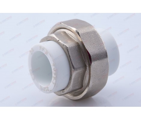 Разборное соединение 20 труба-труба белое RTP