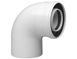 Коаксиальный угол стартовый 90° 60/100 Bosch,Buderus