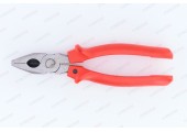 Пассатижи 200 мм красная ручка Santool