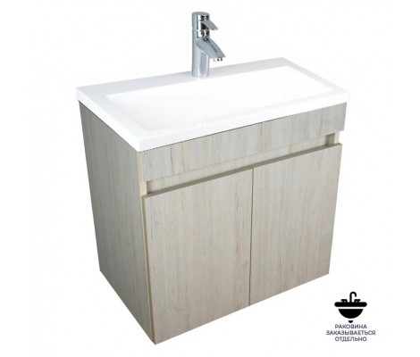 Тумба Flamenco 619 светлый дуб под умывальник Океан 60 Flamenco