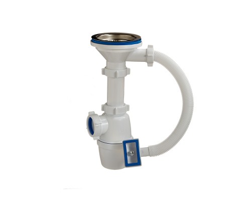 Сифон бутылочный для раковин 3 1/2