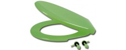 Сиденье для унитаза с большой крышкой Виктория зеленый лайм Wirquin