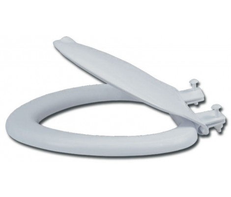 Сиденье для унитаза белый мрамор Wirquin