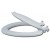 Сиденье для унитаза белый мрамор Wirquin
