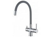 Смеситель для кухни KB-72002-01 с выходом для питьевой воды хром/серый Koer