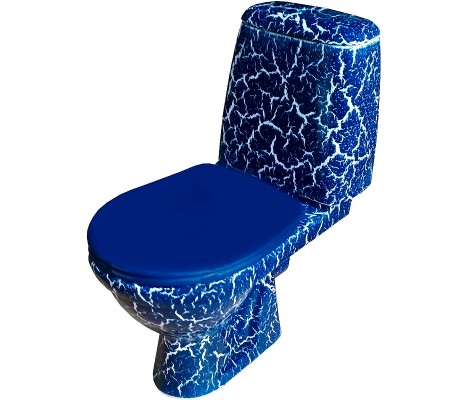 Унитаз-компакт ROSA СИНИЙ КРАКЕЛЮР 