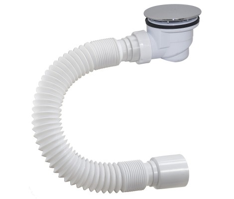 Сифон для душевого поддона с гибкой трубой 1 1/2