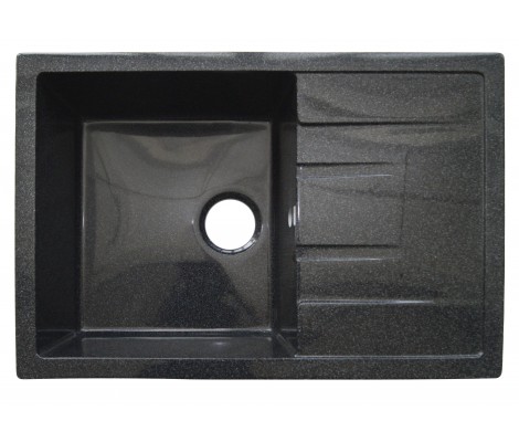 Мойка керамогранитная S-19 прямоугольная асфальт глянец Simgran