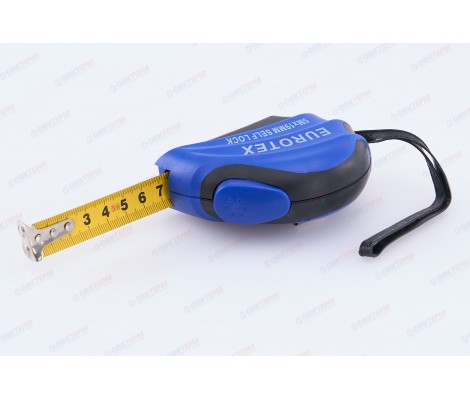 Рулетка нейлоновое покрытие 5м х 19мм с магнитом Eurotex