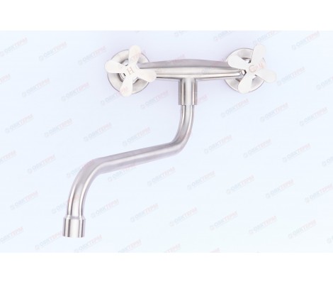 Смеситель для кухни GTA-005 нержавеющая сталь Zerix