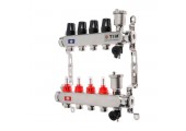 Коллектор с расходомерами без кранов нерж 1