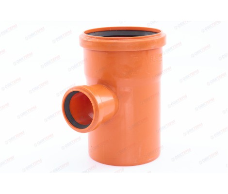 Тройник канализационный 110/50/90° рыжий Flextron