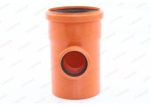 Тройник канализационный 110/50/90° рыжий Flextron