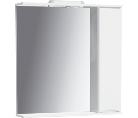 Зеркальный шкаф Smile 80 П 1/дв, белый San Star