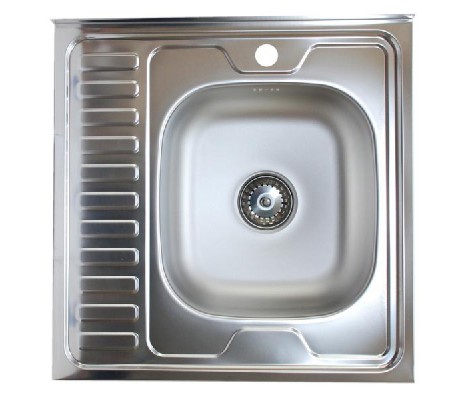 Мойка накладная без сифона 60*50R*0,40мм Vladix  