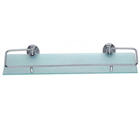 Полка одинарная с откидным ограничителем 520х120мм LR1507-1 Zerix