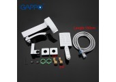 Смеситель для ванны G3207-8 короткий гусак белый Gappo