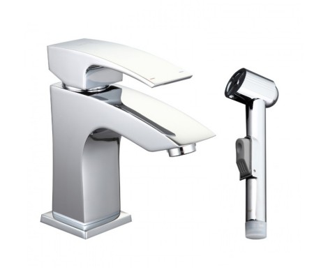 Смеситель для раковины G1207 с гигиенической лейкой хром &Oslash;35 Gappo