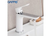 Смеситель для раковины G1048 белый &Oslash;35 Gappo