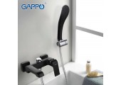 Смеситель для ванны G3250 черный &Oslash;35, короткий Gappo