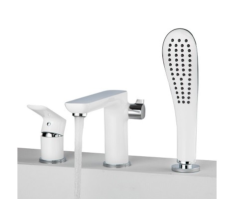 Смеситель для ванны G1148 врезной белый Gappo