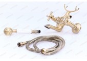Смеситель для ванны G3263-4 короткий гусак бронза Gappo Смеситель для ванны G3263-4 короткий гусак бронза Gappo
