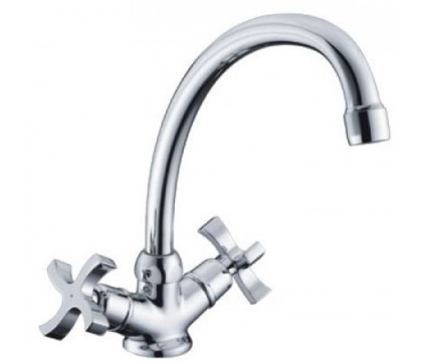 Смеситель для кухни G4043 хром высокий гусак Gappo