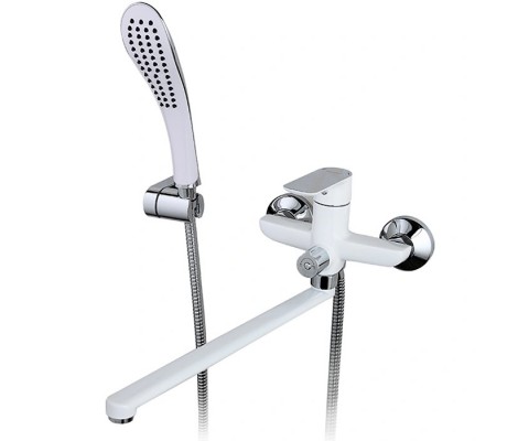 Смеситель для ванны G2248 длинный гусак &Oslash;35 белый Gappo