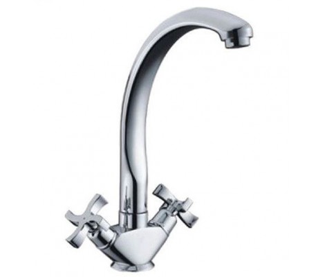 Смеситель для кухни G4143 хром высокий гусак Gappo