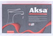 Смеситель с гигиеническим душем AKSA SIM-09-16 нерж/сталь (с лейкой)