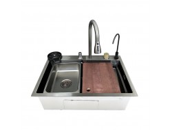 Мойка Black со смесителем 680*460*235 SET-1 Franco