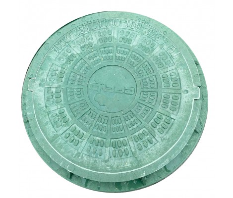 Люк садовый 1,5т круглый (ДН620/ДВ540хВ60) ЗЕЛЕНЫЙ