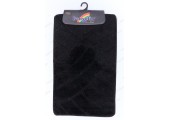 Комплект ковриков для ванны Classic из 2 шт 50х80/50х40см 11мм черный Banyolin