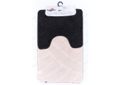 Комплект ковриков для ванны Classic из 2 шт 50х80/50х40см 11мм черный Banyolin
