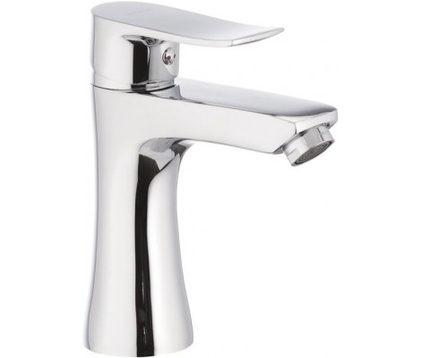 Смеситель для умывальника Nobel-001 нержавеющая сталь на гайке &Oslash;40 Mixxus 