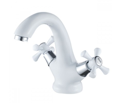 Смеситель для умывальника Omega 161 белый Ø35 Mixxus Смеситель для умывальника Omega 161 белый Ø35 Mixxus