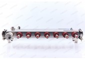 Коллектор с расходомерами и воздухоотводчиком нержавеющая сталь 1