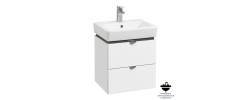 Тумба подвесная 50, Скай 50 Белый глянец под умывальник Нео 50 Aquaton