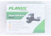 Смеситель д/ванны, короткий, PLAMIX Oscar-009 EURO Black, (&Oslash;35, без шланга и лейки)