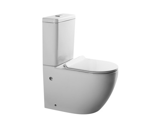 Унитаз-компакт A2809, безободковый, сиденье тонкое ДП, крепления Eva Gold