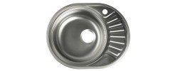 Мойка врезная овальная 45x57L Decor* 0,60мм + сифон Vladix  