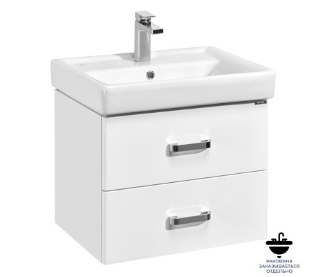Тумба подвесная 60, Америна 60 белый под умывальник Тигода 60 Aquaton