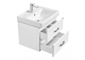 Тумба подвесная 60, Америна 60 белый под умывальник Тигода 60 Aquaton