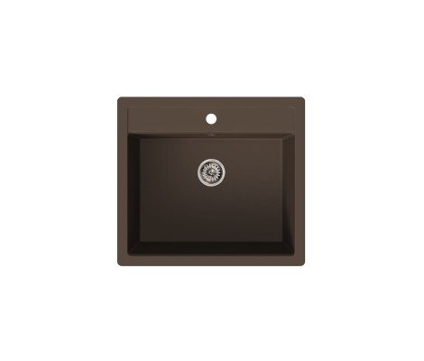 Мойка керамогранитная Hiekka Suklaa 38 прямоугольная, шоколад Granmill