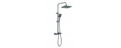 Душевая колонна со смесителем с кнопочным переключателем BCF-009-J 3 режима, графит Armata