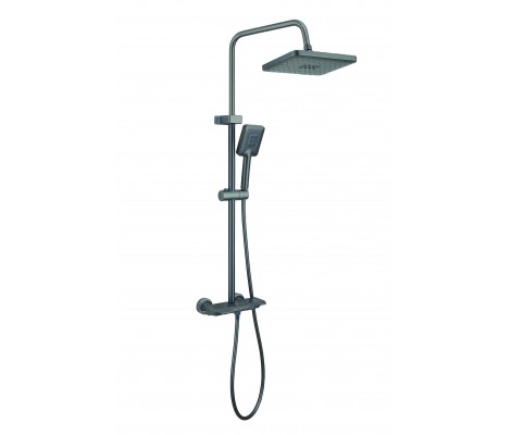 Душевая колонна со смесителем с кнопочным переключателем BCF-009-J 3 режима, графит Armata